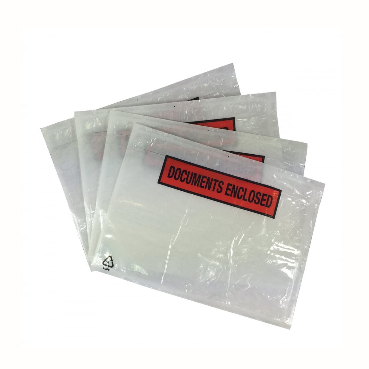1000x A6 PRINTED Documents Enclosed Plastic Postage Bags Labels 