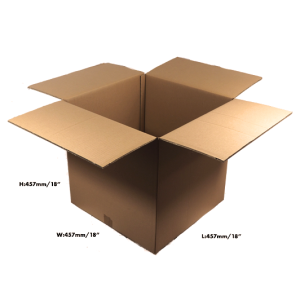 15 x Double Wall Cardboard Box – 457 x 457 x 610mm (18 x 18 x 24”)