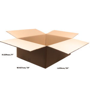 15 x Double Wall Cardboard Box – 610 x 457 x 229mm (24 x 18 x 9”)