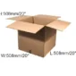 15 x Double Wall Cardboard Box - 508 x 508 x 508mm (20 x 20 x20”)