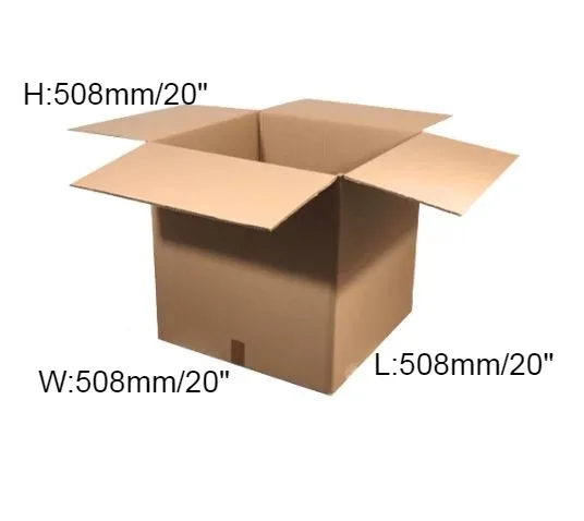 15 x Double Wall Cardboard Box - 508 x 508 x 508mm (20 x 20 x20”)