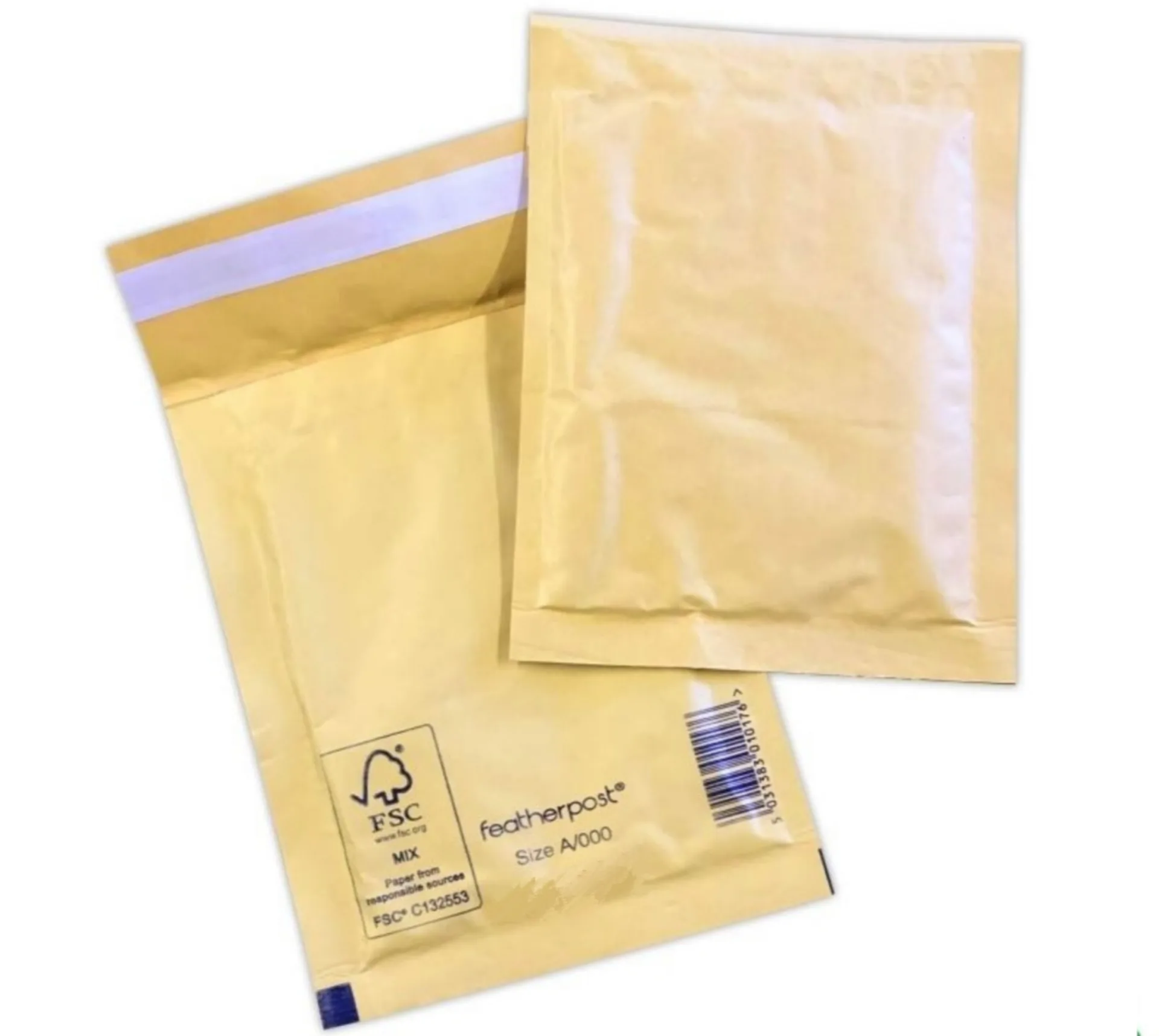 200 x Bubble Envelopes – 100 x 165mm ( Size A Gold )