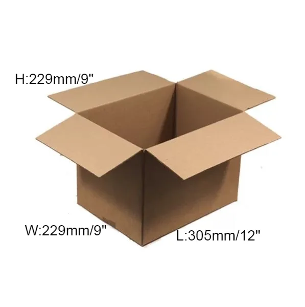 15 x Double Wall Cardboard Box – 305 x 229 x 229mm (12 x 9 x 9”)