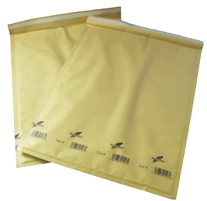 50 x Bubble Envelopes – 350 x 470mm ( Size K Gold )