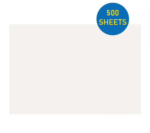 500mm x 750mm - White Tissue Paper