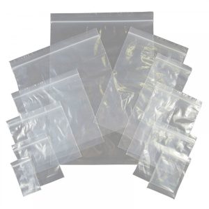 1000 x Plain Grip Seal Bags – 7.5 x 7.5 Inches