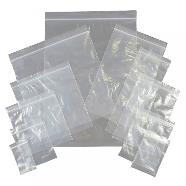 1000 x Plain Grip Seal Bags - 12.75 x 12.75 Inches