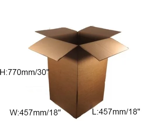 15 x Double Wall Cardboard Box – 457 x 457 x 762mm (18 x 18 x 30”)