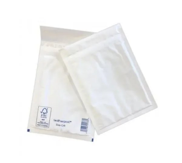 100 x Bubble Envelopes - 150 x 215mm ( Size C White )