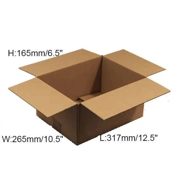 15 x Double Wall Cardboard Box – 317 x 265 x 165mm (12.5 x 10.5 x 6.5”)