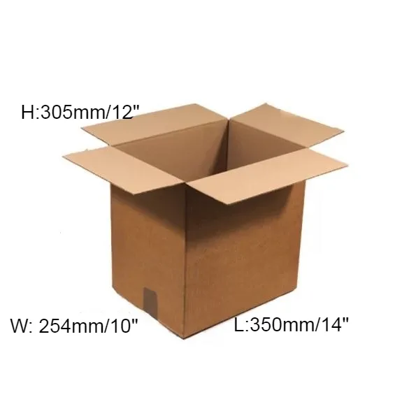 15 x Double Wall Cardboard Box – 355 x 260 x 305 mm (14 x 10 x 12”)