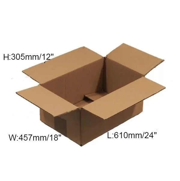 15 x Double Wall Cardboard Box – 610 x 457 x 305mm (24 x 18 x 12”)