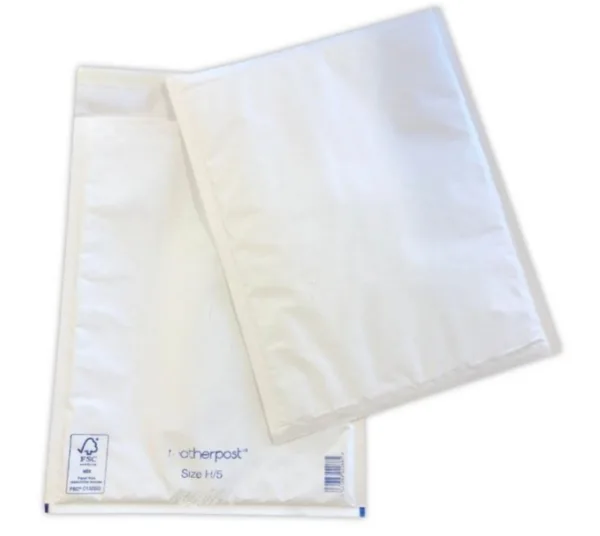 100 x Bubble Envelopes - 270 x 360mm ( Size H White )