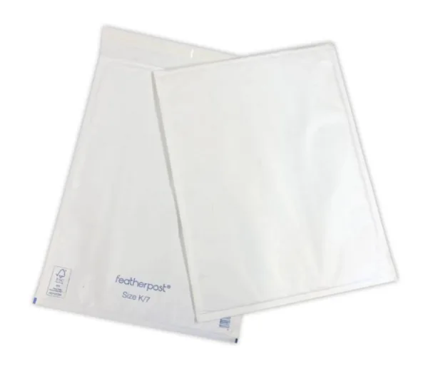 50 x Bubble Envelopes - 350 x 470mm ( Size K White )