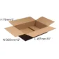 25 x Single Wall Cardboard Box - 457 x 305 x 76mm (18 x 12 x 3”)