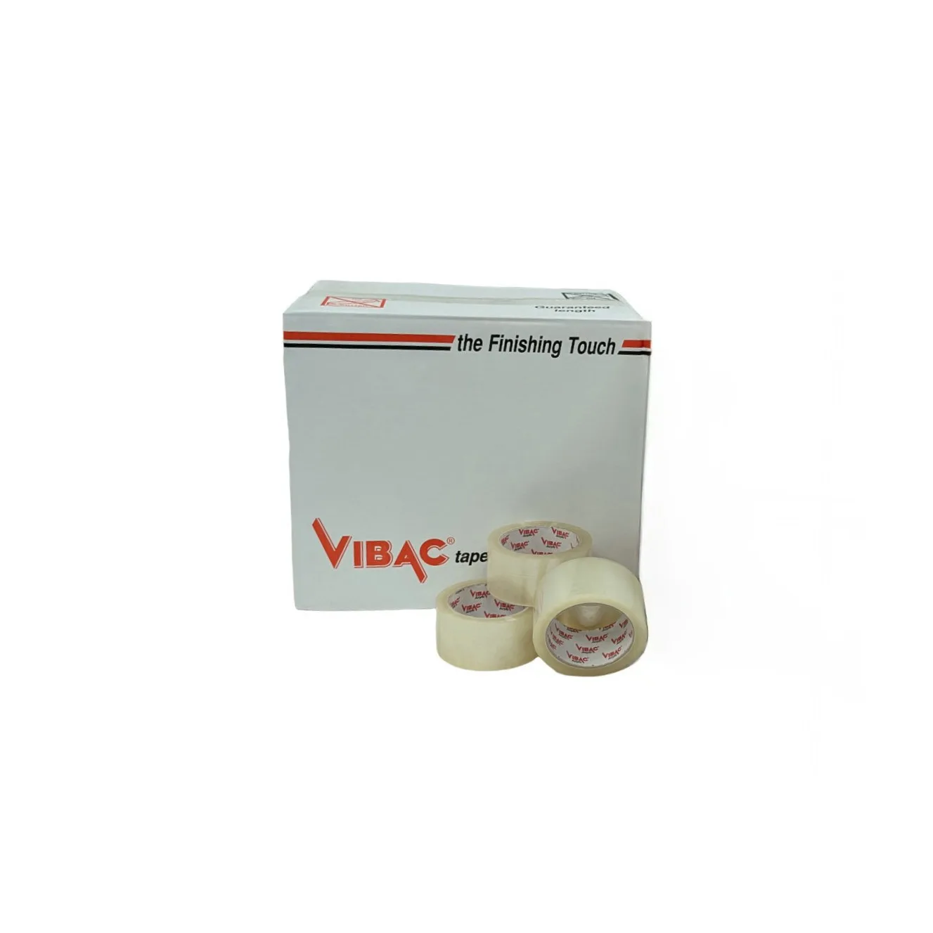 6 x Vibac 105 Hot Melt Clear Polyprop 48mm x 66M 28 Micron