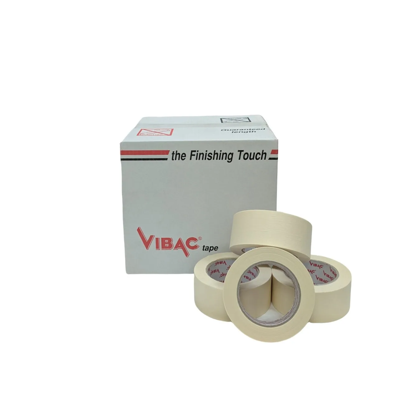6 x Vibac 219 Masking Tape 48mm x 50M Ivory