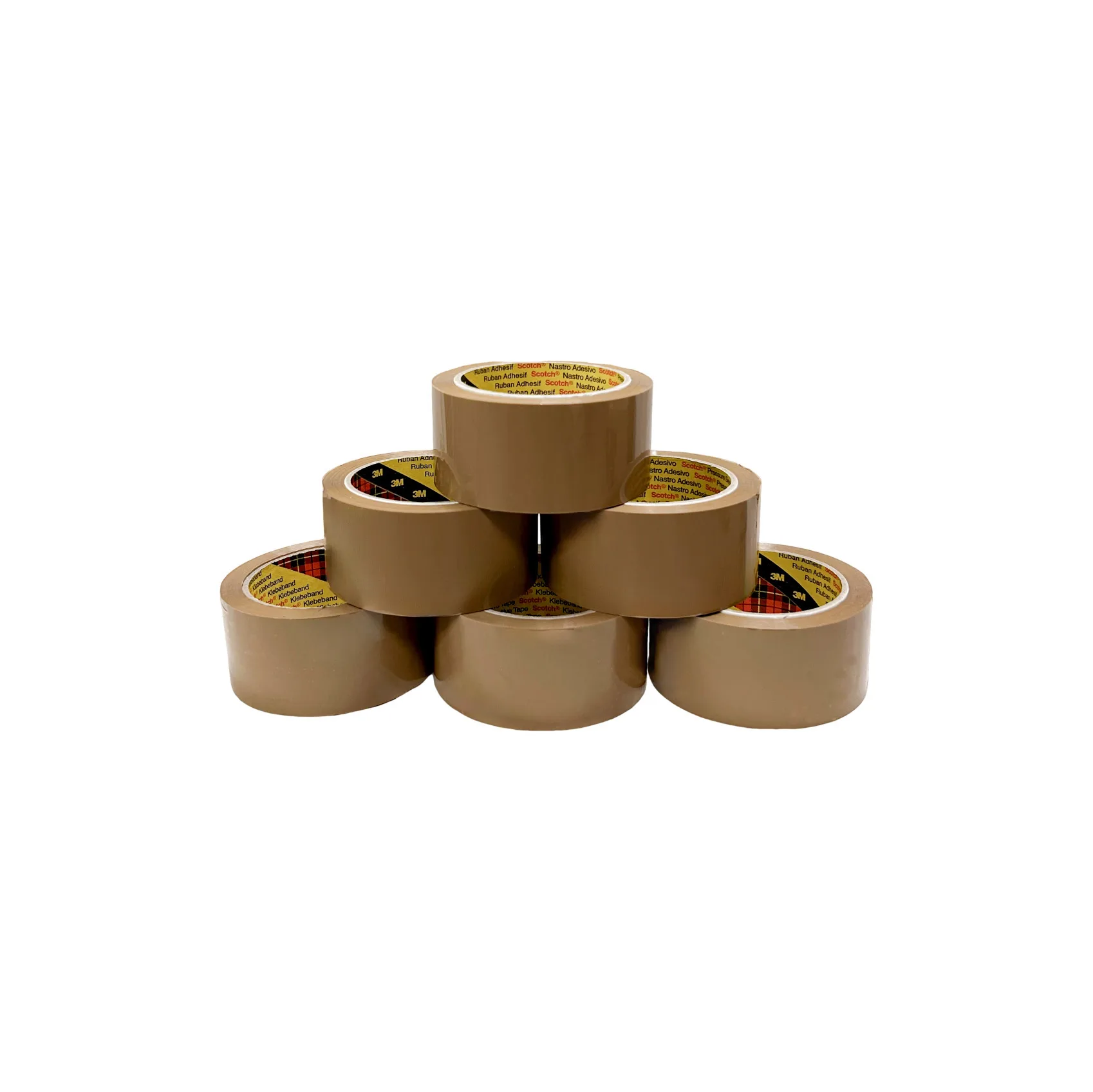 6 x 3M Scotch® 371 Box Sealing Tape – 48mm x 66m Buff